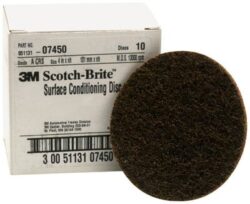 Scotch-Brite™ Surface Conditioning Disc, SC-DH, 07450, A/O Coarse, 4 in x NH, 10/Carton, 40 ea/Case image Scotch-Brite™ Surface Conditioning Disc, SC-DH, 07450, A/O Coarse, 4 in x NH, 10/Carton, 40 ea/Caseimage