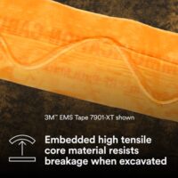 3M™ Electronic Marking System (EMS) Warning Tape 7901-XT, Orange, 6 in, Telco, 500 ft, 1 Roll/Case - Image 4