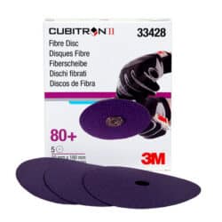 3M™ Cubitron™ II Abrasive Fibre Disc 33428, 180 mm x 22 mm (7 in x 7/8 in), 80+, 5 Discs/Carton, 5 Cartons/Case image 3M™ Cubitron™ II Abrasive Fibre Disc 33428, 180 mm x 22 mm (7 in x 7/8 in), 80+, 5 Discs/Carton, 5 Cartons/Caseimage