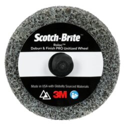 Scotch Brite™ Roloc™ Deburr & Finish PRO Unitized Wheel, DP-UR, 4C Medium+, TR, 2 in x 1/4 in, 15/Carton, 60 ea/Case image Scotch Brite™ Roloc™ Deburr & Finish PRO Unitized Wheel, DP-UR, 4C Medium+, TR, 2 in x 1/4 in, 15/Carton, 60 ea/Caseimage