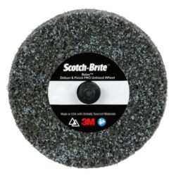 Scotch Brite™ Roloc™ Deburr & Finish PRO Unitized Wheel, DP-UR, 8C Coarse+, TR, 3 in x 1/8 in, 10/Carton, 40 ea/Caseimage