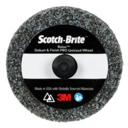 Scotch-Brite™ Roloc™ Deburr & Finish PRO Unitized Wheel, DP-UR, 9C Extra Coarse+, TR, 2 in x 1/4 in, 15/Carton, 60 ea/Caseimage