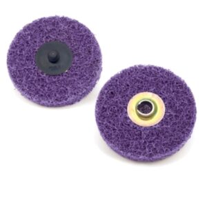 Scotch-Brite™ Roloc™ HS Blend and Finish Disc, TR, 3 in x NH A MED, 25/Carton, 100 ea/Case - Image 3