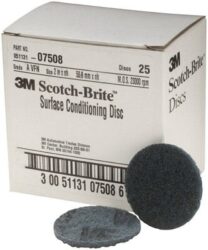 Scotch-Brite™ Surface Conditioning Disc, SC-DH, 07508, A/O Very Fine, 2 in x NH, 25/Carton, 100 ea/Case image Scotch-Brite™ Surface Conditioning Disc, SC-DH, 07508, A/O Very Fine, 2 in x NH, 25/Carton, 100 ea/Caseimage
