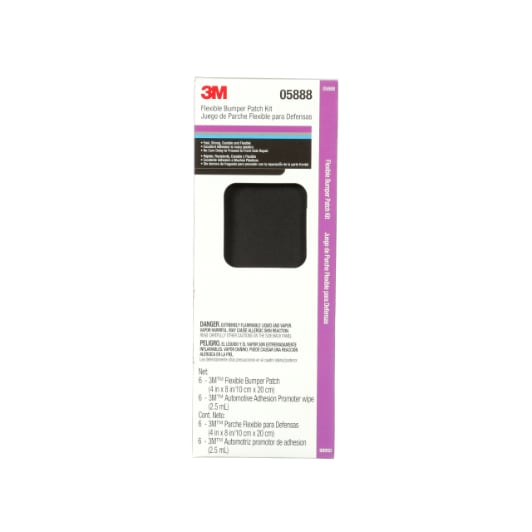3M™ Flexible Bumper Patch Kit 05888, Black, 4 in x 8 in, 1/Case
