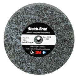 Scotch-Brite™ Deburr & Finish Pro Unitized Wheel, DP-UW, 8C Coarse+, 3 in x 3/4 in x 1/4 in, 20 ea/Case image Scotch-Brite™ Deburr & Finish Pro Unitized Wheel, DP-UW, 8C Coarse+, 3 in x 3/4 in x 1/4 in, 20 ea/Caseimage