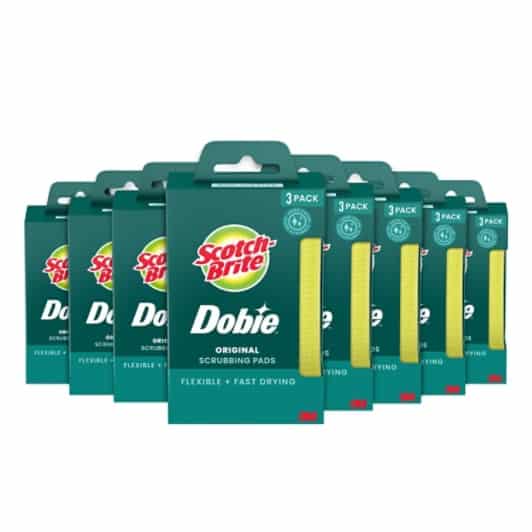 Scotch-Brite® Dobie™ Original Cleaning Pad 723-2F, 3 each/pack