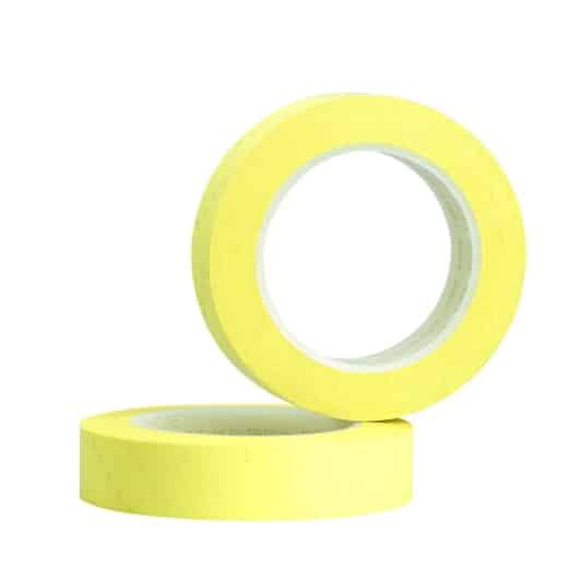 3M™ Polyester Film Electrical Tape 1350F-2, Yellow, 1/2 in x 72 yd, 3-in core, 24 Rolls/Case