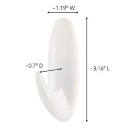 Command™ Medium Designer Hook Clip Strip 17081CS, 2 Pack image Command™ Medium Designer Hook Clip Strip 17081CS, 2 Packimage