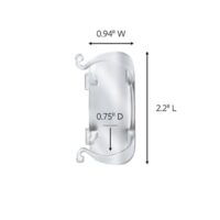 Command™ Clear Large Cord Clips 17303CLRES, 2 Clips, 3 Strips - Image 3