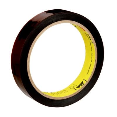 3M™ Low-Static Polyimide Film Tape 5419 Gold, 3/4 in x 36 yds x 2.7 mil, 12/Case, Boxed