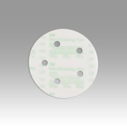 3M™ Microfinishing PSA Film Disc 268L, 60 Mic 3MIL, Type D, 5 in x NH, D/F 5HL, Die 500FH, 25/Bag, 500 ea/Caseimage