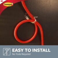 Command™ Clear Large Cord Clips 17303CLRES, 2 Clips, 3 Strips - Image 4