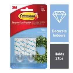 Command™ Medium Clear Hooks 17091CLR-ES image Command™ Medium Clear Hooks 17091CLR-ESimage