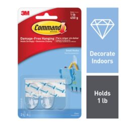 Command™ Small Clear Hooks 17092CLR-ES image Command™ Small Clear Hooks 17092CLR-ESimage