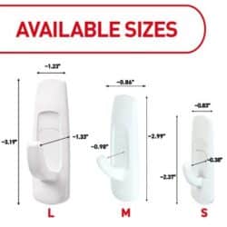 Command™ Large Utility Hook Clip Strip 17003CS image Command™ Large Utility Hook Clip Strip 17003CSimage