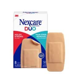Nexcare™ DUO Bandages DSA-8, Knee and Elbow, 8 ct image Nexcare™ DUO Bandages DSA-8, Knee and Elbow, 8 ctimage
