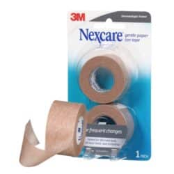Nexcare™ Gentle Paper First Aid Tape T781-2PK, Tan, 1 in x 10 yds image Nexcare™ Gentle Paper First Aid Tape T781-2PK, Tan, 1 in x 10 ydsimage