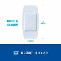 Nexcare™ Strong Hold Pain-Free Removal Bandages, Knee & Elbow SSB-06, 2 in x 4 in (50 mm x 101 mm) - Image 3