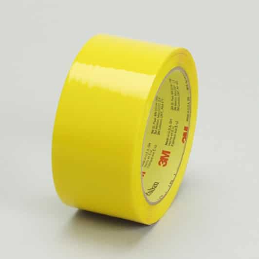 Scotch® Box Sealing Tape 373, Yellow, 48 mm x 914 m, 6/Case