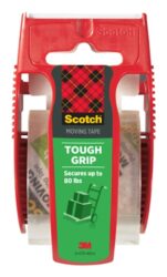 Scotch® Tough Grip Moving Packaging Tape, 1.88 in x 27.7 yd (48 mm x 25,4 m) image Scotch® Tough Grip Moving Packaging Tape, 1.88 in x 27.7 yd (48 mm x 25,4 m)image