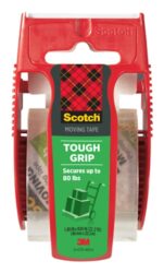 Scotch® Tough Grip Moving Packaging Tape 150, 1.88 in x 22.2 yd (48 mm x 20.3 m) image Scotch® Tough Grip Moving Packaging Tape 150, 1.88 in x 22.2 yd (48 mm x 20.3 m)image