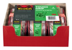 Scotch® Tough Grip Moving Packaging Tape 150-6, 1.88 in x 22.2 yd (48 mm x 20,3 m) image Scotch® Tough Grip Moving Packaging Tape 150-6, 1.88 in x 22.2 yd (48 mm x 20,3 m)image