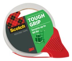 Scotch® Moving Tough Grip Packaging Tape 3500S-RD-36GC, 1.88 in x 38.2 yd (48 mm x 35 m) with Dispenser image Scotch® Moving Tough Grip Packaging Tape 3500S-RD-36GC, 1.88 in x 38.2 yd (48 mm x 35 m) with Dispenserimage