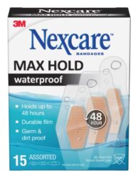 Nexcare™ Max Hold Waterproof Bandages MHW-15, Assorted 15ct image Nexcare™ Max Hold Waterproof Bandages MHW-15, Assorted 15ctimage