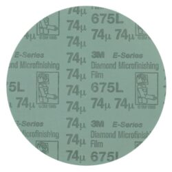 3M™ Diamond Microfinishing Film PSA Disc 675L, 74 Mic 6MIL, Teal, 5 in x NH, Die 500X, 25/Pac, 500 ea/Case image 3M™ Diamond Microfinishing Film PSA Disc 675L, 74 Mic 6MIL, Teal, 5 in x NH, Die 500X, 25/Pac, 500 ea/Caseimage