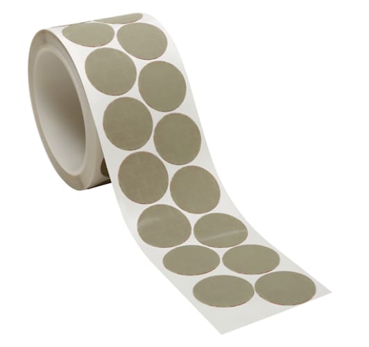 3M™ Microfinishing PSA Film Disc 468L, 60 Mic 3MIL, Type E, 3 in x NH, Die 300V