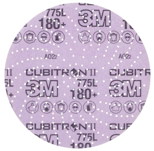 3M Xtract™ Cubitron™ II Film Disc 775L, 180+ 3MIL, 8 in, Die 800LG, 50/Carton, 250 ea/Case