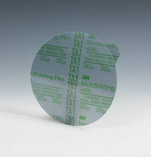 3M™ Hookit™ Microfinishing Film Disc 468L, 100 Mic 3MIL, Type E, 5 in x NH, Die 500X