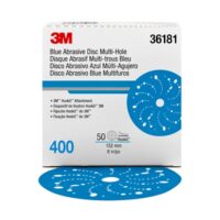 3M™ Hookit™ Blue Abrasive Disc 321U, 36181, 6 in, 400, multi-hole, 50 Discs/Carton, 4 Cartons/Case - Image 5