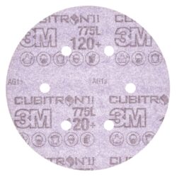3M™ Cubitron™ II Hookit™ Film Disc 775L, 120+ 3MIL, 6 in x NH, 6HL, Die 600HZ, 50/Carton, 250 ea/Case image 3M™ Cubitron™ II Hookit™ Film Disc 775L, 120+ 3MIL, 6 in x NH, 6HL, Die 600HZ, 50/Carton, 250 ea/Caseimage
