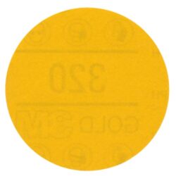 3M™ Hookit™ Gold Abrasive Disc 09216, 320, 3 in (75 mm), No Hole, 50 Discs/Carton, 4 Cartons/Case image 3M™ Hookit™ Gold Abrasive Disc 09216, 320, 3 in (75 mm), No Hole, 50 Discs/Carton, 4 Cartons/Caseimage