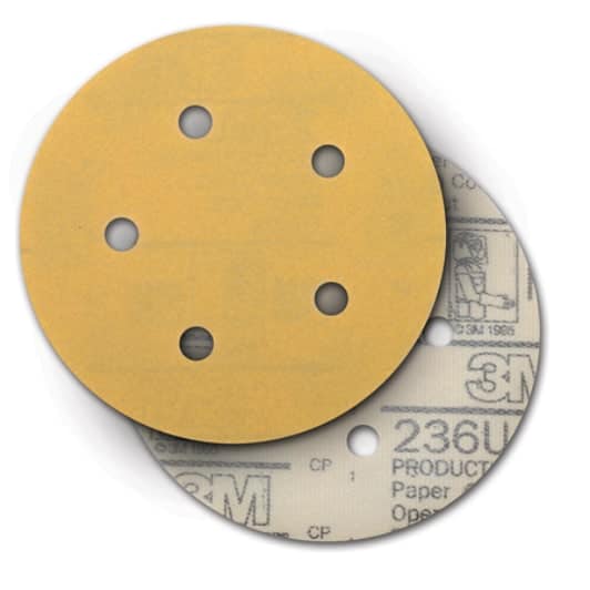 3M™ Hookit™ Paper Disc 236U, P150, 5 in x NH, D/F 5HL, Die 500FH