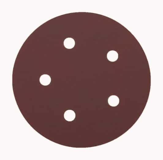 3M™ Hookit™ Paper Disc 763U, P100 F-weight, 5 in x NH, D/F 5HL, Die 500FH