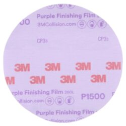 3M™ Hookit™ Purple Finishing Film Abrasive Disc 260L, 35408, 6 in (15.24 cm), P1500, 50 discs per carton, 4 cartons per case image 3M™ Hookit™ Purple Finishing Film Abrasive Disc 260L, 35408, 6 in (15.24 cm), P1500, 50 discs per carton, 4 cartons per caseimage