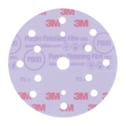 3M™ Purple Finishing Film Hookit™ 260L Disc Dust-Free, 51155, 6 in, P800, 50 discs per carton, 4 cartons per case image 3M™ Purple Finishing Film Hookit™ 260L Disc Dust-Free, 51155, 6 in, P800, 50 discs per carton, 4 cartons per caseimage