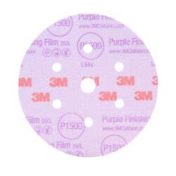 3M™ Hookit™ Purple Finishing Film Abrasive Disc 260L, 51157, 6 in, Dust Free, P1000, 50 discs per carton, 4 cartons per case image 3M™ Hookit™ Purple Finishing Film Abrasive Disc 260L, 51157, 6 in, Dust Free, P1000, 50 discs per carton, 4 cartons per caseimage