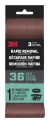 3M™ Rapid Removal 3 x 21-inch Power Sanding Belt, 36 grit, Belt3x211pk36, 1 pk, 10/caseimage