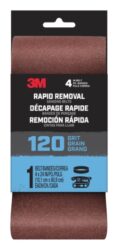 3M™ Rapid Removal 4 x 24-inch Power Sanding Belt, 120 grit, Belt4x241pk120, 1 pk, 10/case image 3M™ Rapid Removal 4 x 24-inch Power Sanding Belt, 120 grit, Belt4x241pk120, 1 pk, 10/caseimage
