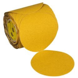 3M™ Stikit™ Gold Abrasive Disc Roll 09351, 120, 8 in (203 mm), No Hole, 100 Discs/Roll 6 Rolls/Case image 3M™ Stikit™ Gold Abrasive Disc Roll 09351, 120, 8 in (203 mm), No Hole, 100 Discs/Roll 6 Rolls/Caseimage