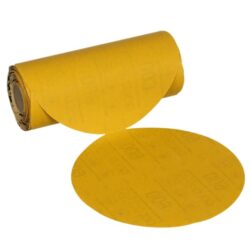 3M™ Stikit™ Gold Abrasive Disc Roll 09320, 600, 6 in (150 mm), No Hole, 100 Discs/Roll 6 Rolls/Case image 3M™ Stikit™ Gold Abrasive Disc Roll 09320, 600, 6 in (150 mm), No Hole, 100 Discs/Roll 6 Rolls/Caseimage
