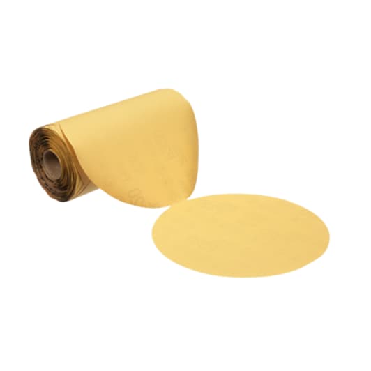 3M™ Stikit™ Gold Film Disc Roll 255L, P150, 5 in x NH, Die 500X, 125 discs per roll