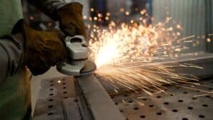 Grinding steel structure