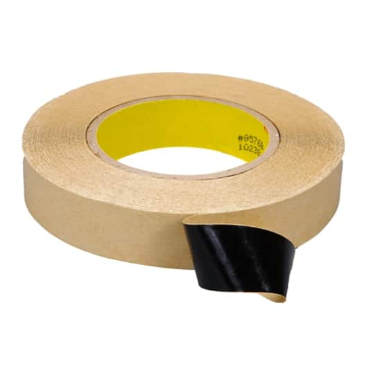 3M™ Double Coated Tape 9576B, Black, 38 mm x 50 m, 4 mil, 24 Roll/Case