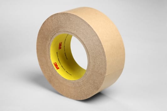 3M™ Double Coated Tape 9576, Clear, 24 in x 60 yd, 4 mil, 1 Roll/Case