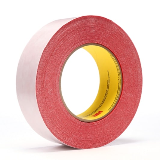 3M™ Double Coated Tape 9737R, Red, 48 mm x 55 m, 3.5 mil, 24 Roll/Case